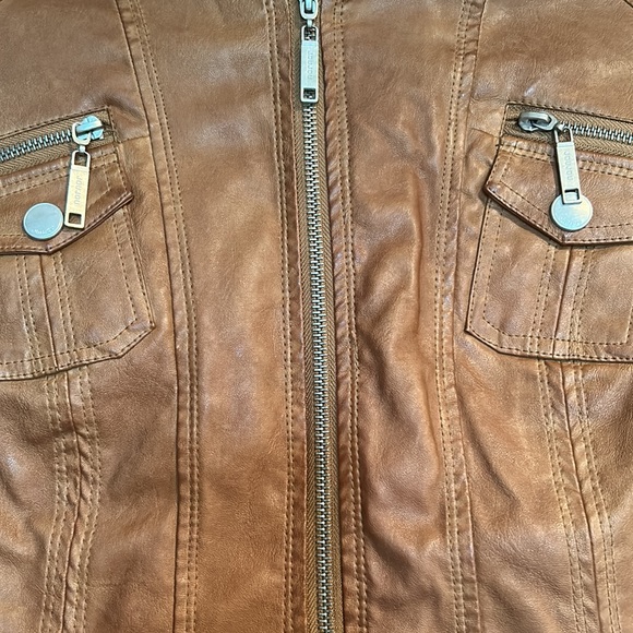 Jou Jou Faux Leather Jacket size small - Picture 2 of 6